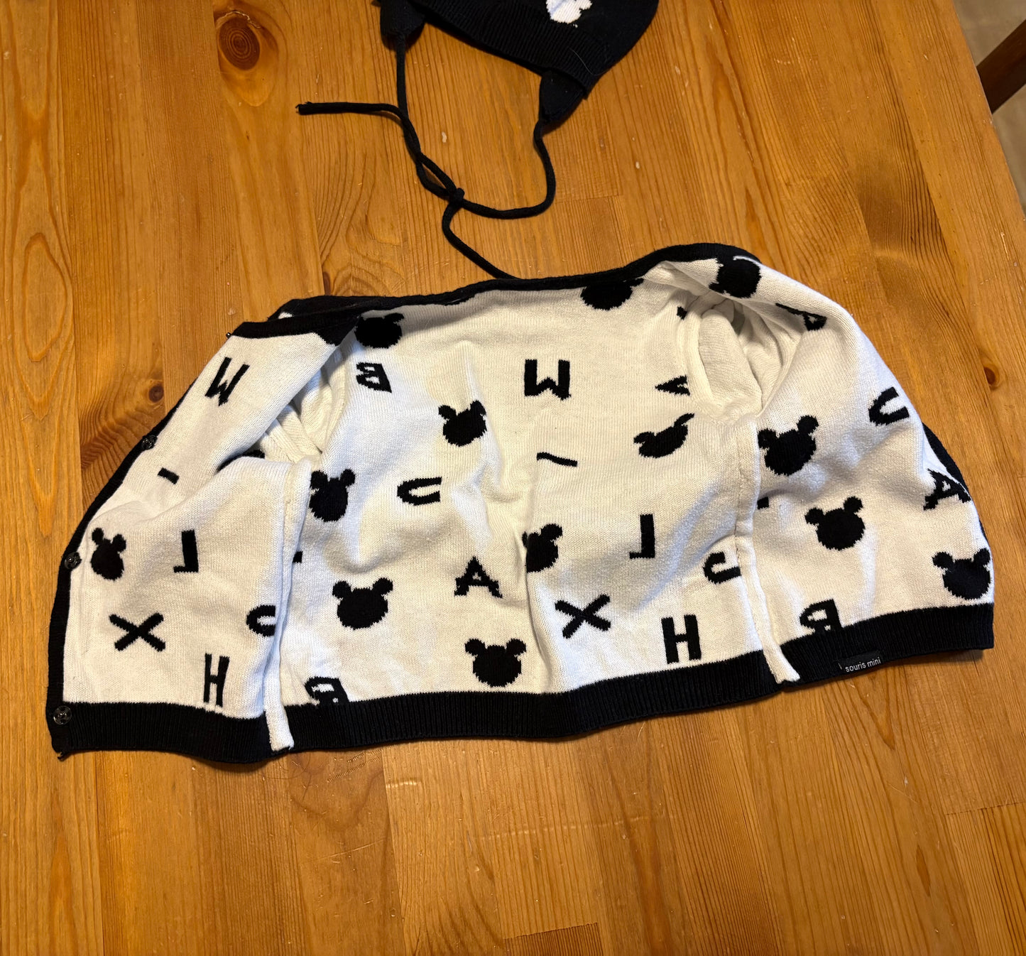 Ensemble souris mini réversible 3-6 mois