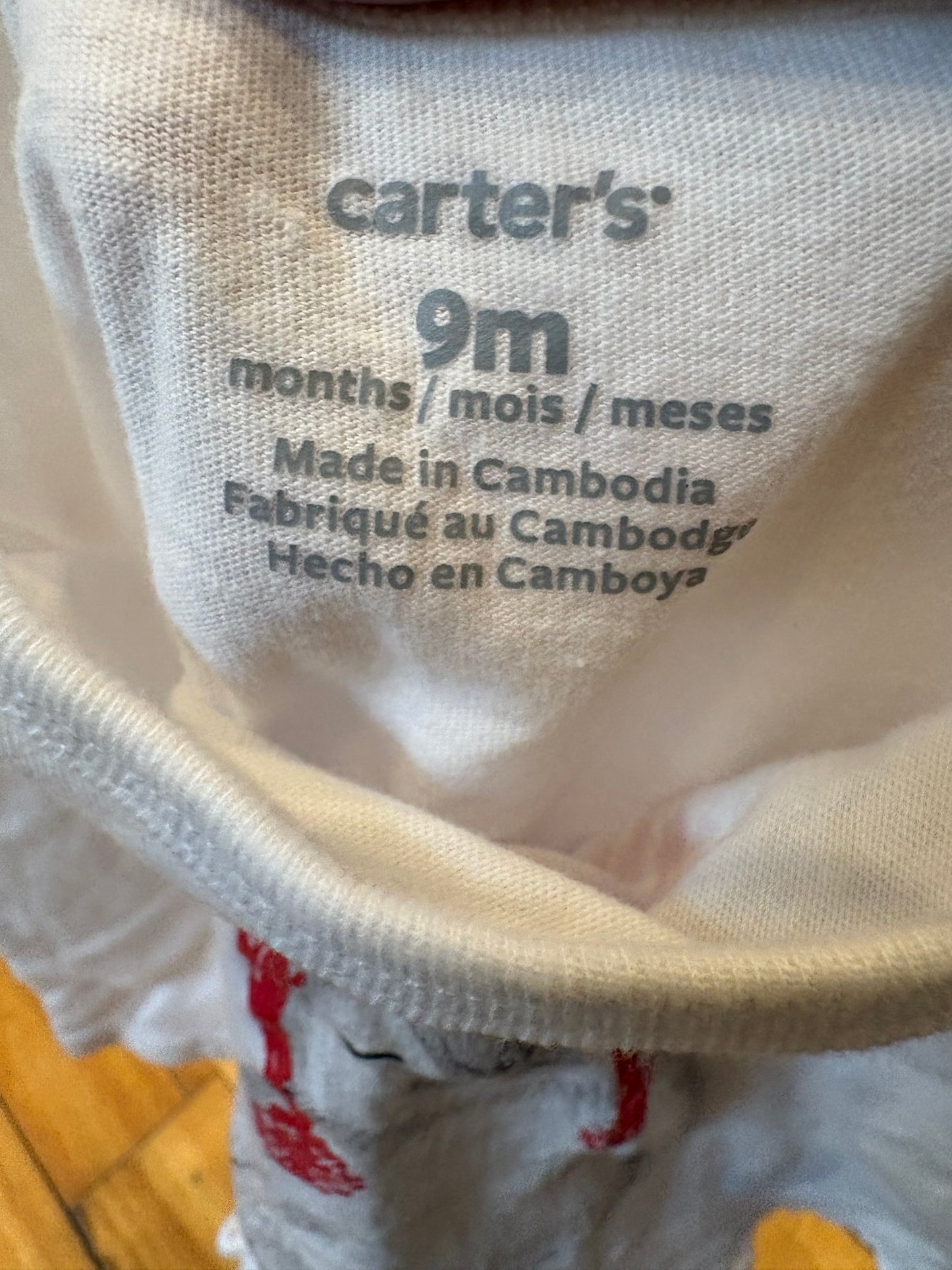Chandail carter's 9 mois