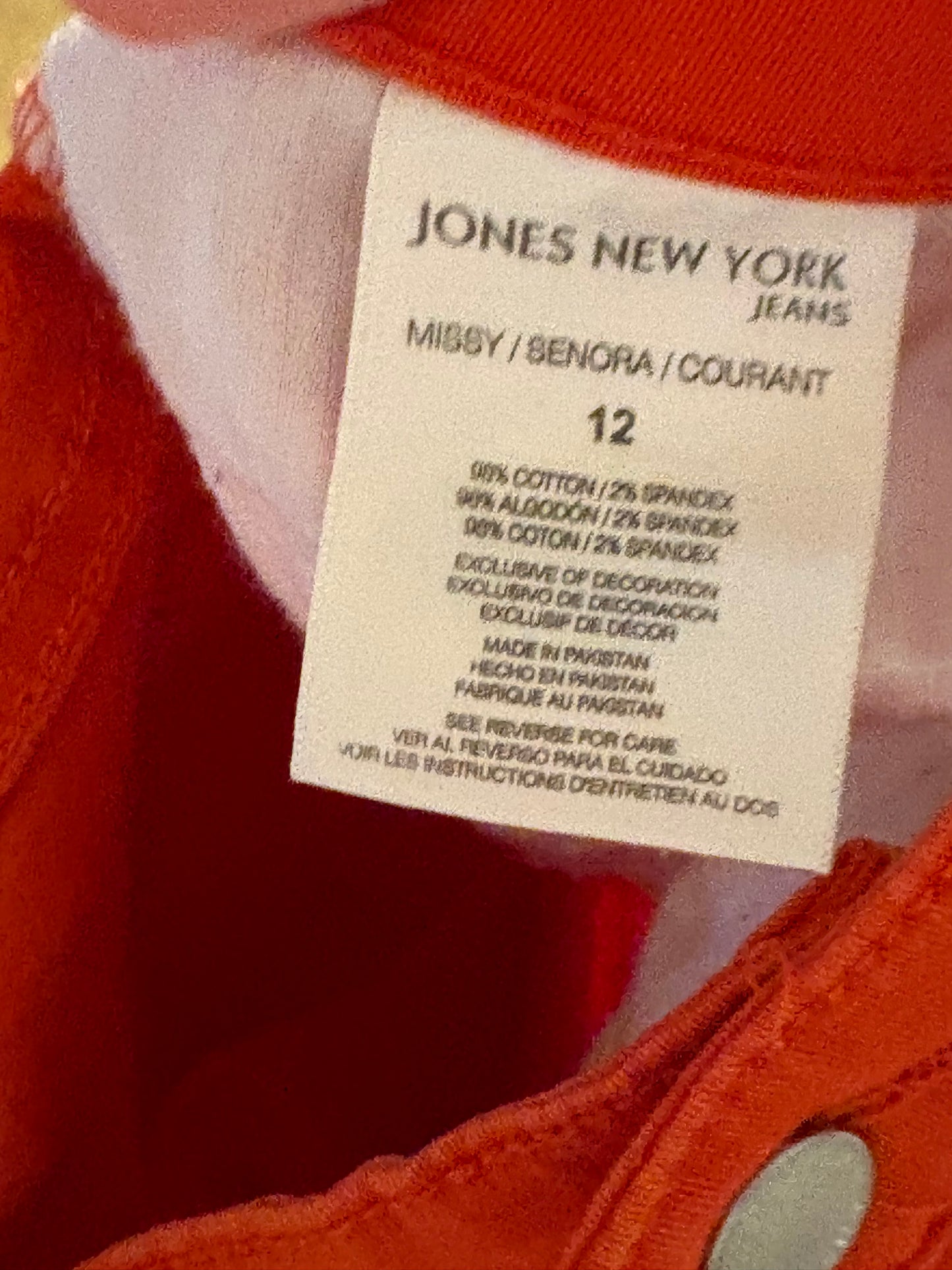 Capris Jones new york taille 12 équivaut large/xlarge