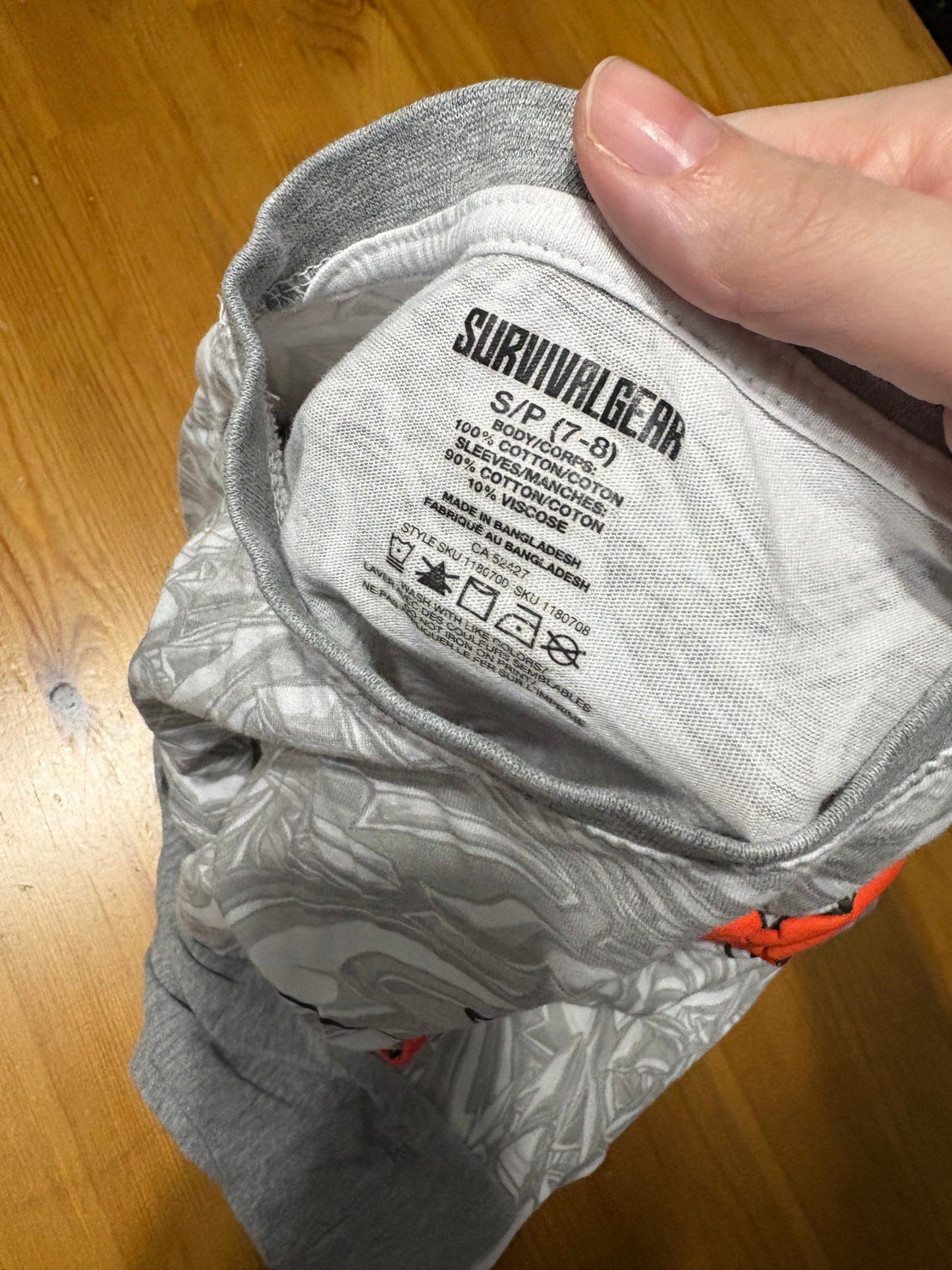 Gilet survivalgear 7-8 ans