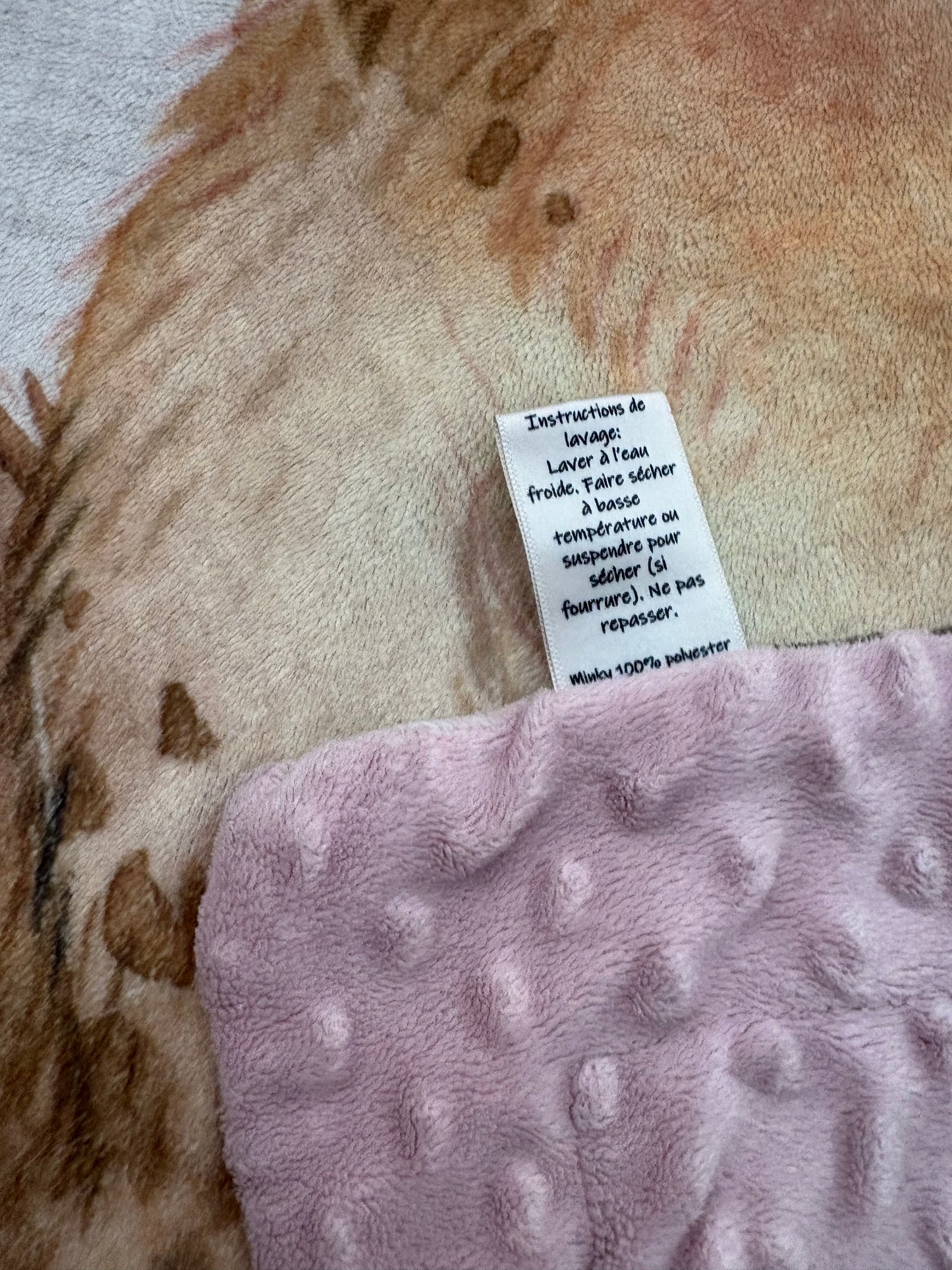 Couverture minky bb gazouille*