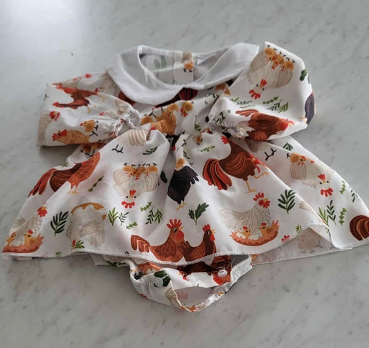 Robe petite poule 🩷 6-9 mois (internet)