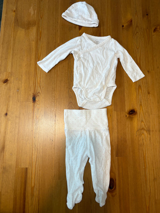 Ensemble 3 morceaux h &m 1-2 mois