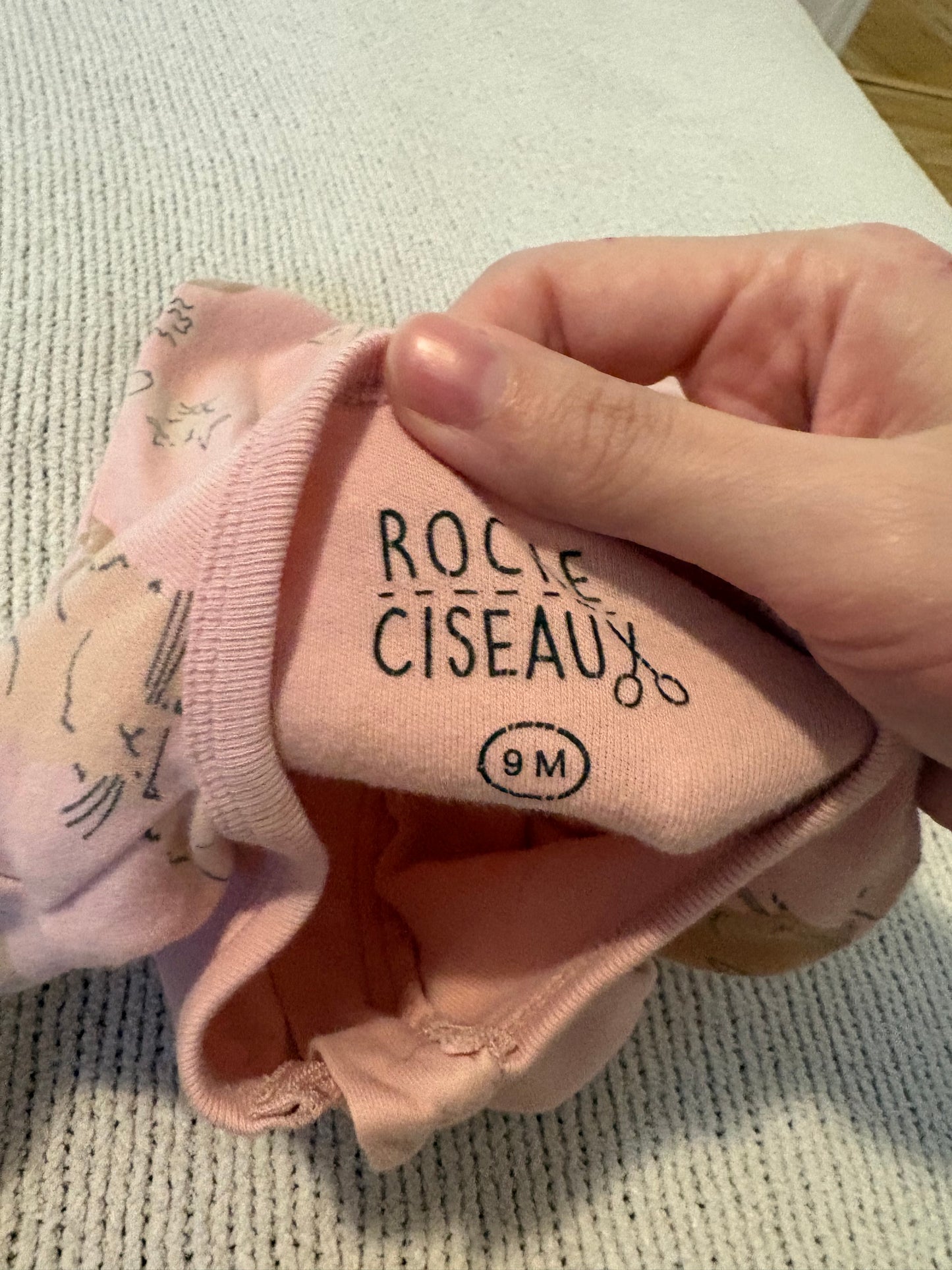 Pyjama roche&ciseau 9 mois