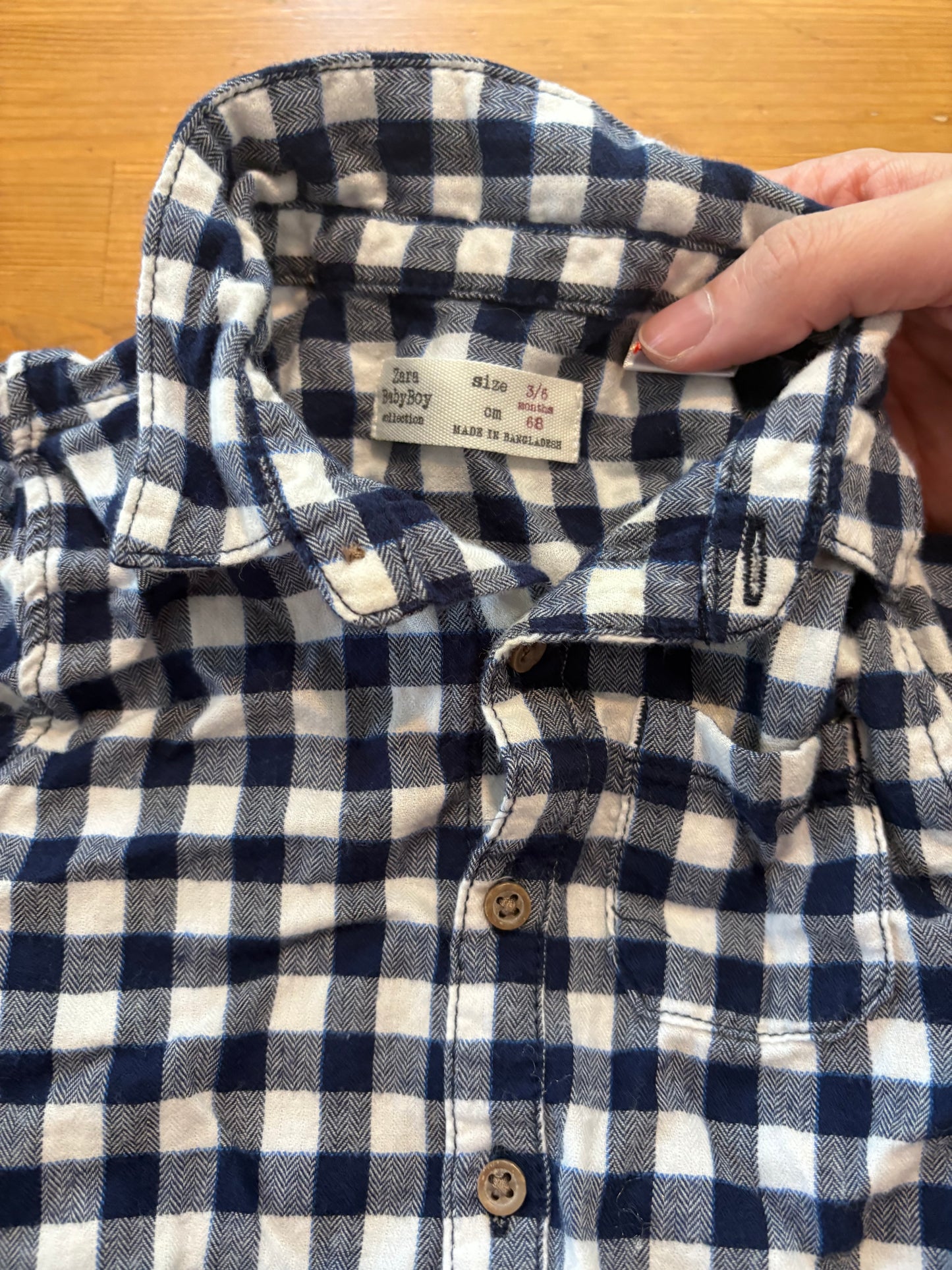 Chemise flanelle zara 3-6 mois