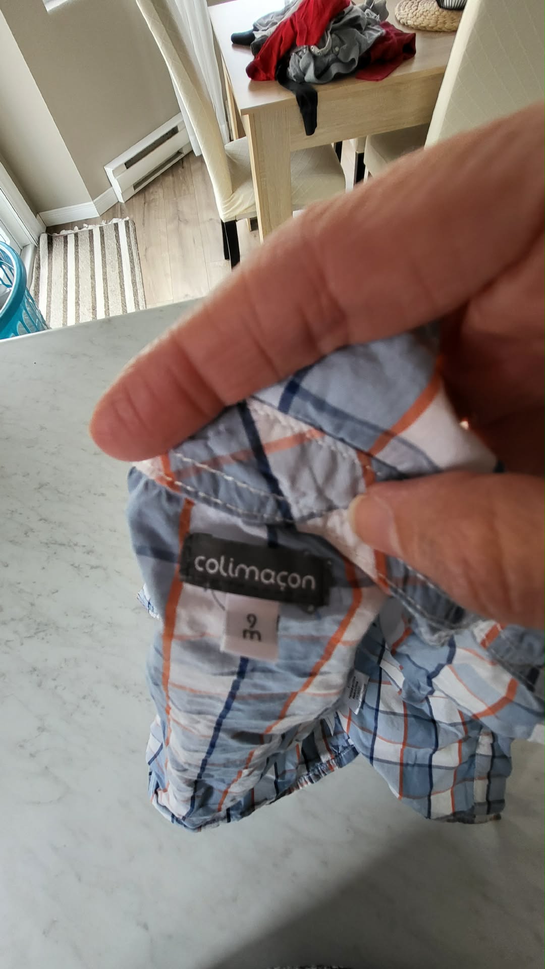 Chemise colimaçon 9 mois