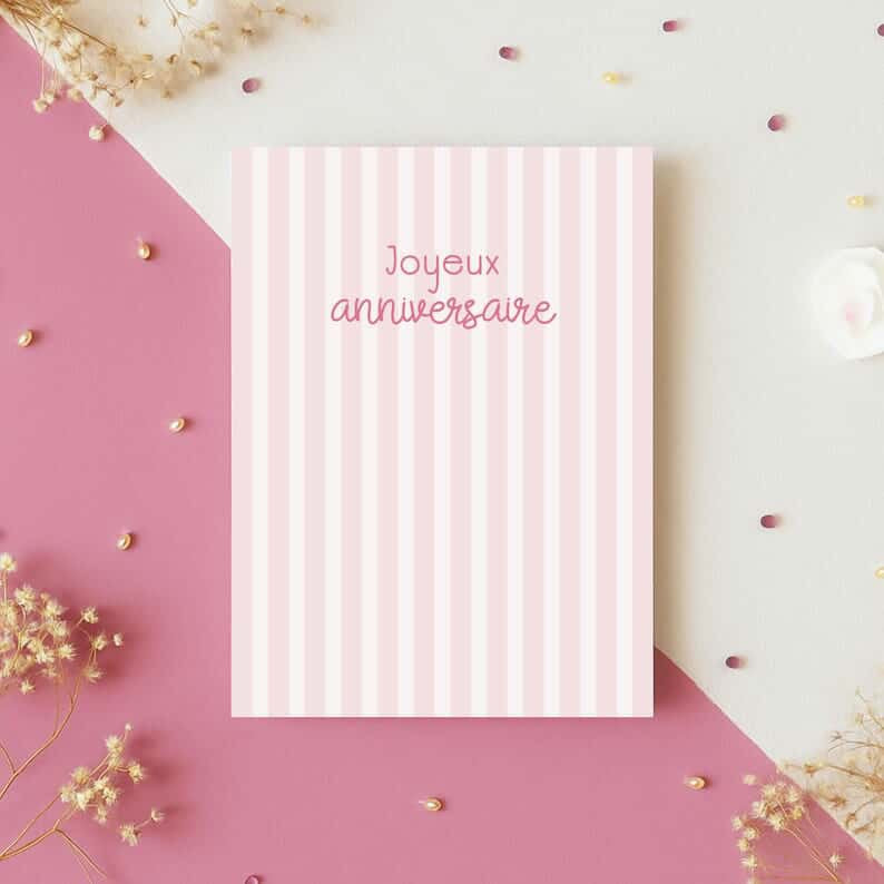 Carte de souhait d’anniversaire