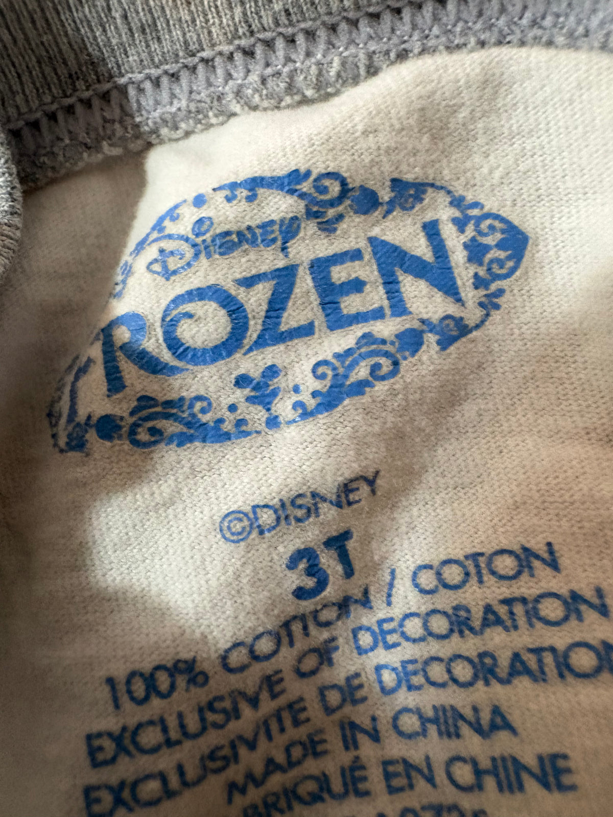 Chandail Disney Frozen 3T (cmb)*