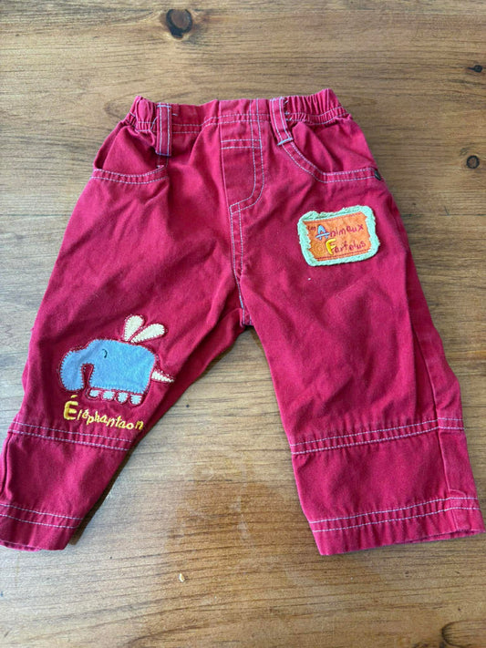 pantalon 0-3 mois vintage pirouette et trotinette