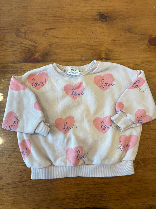 Hoodie Zara 3-6 mois (cmb)