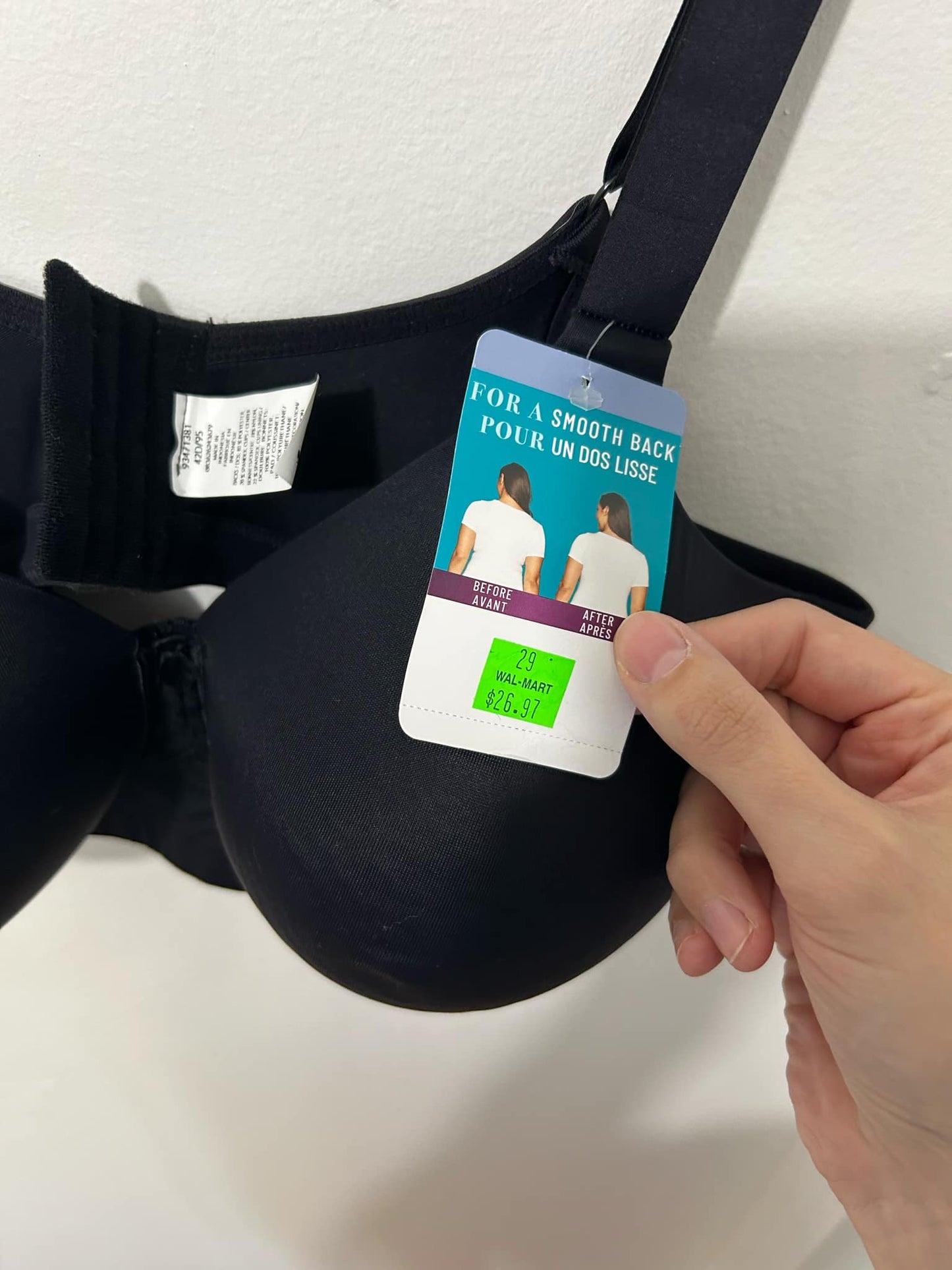 Soutien gorge neuf avec étiquette valeur 26.95$ chez walmart