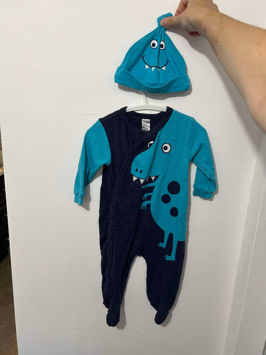 Ensemble pyjama/ bonnet 6-9 mois