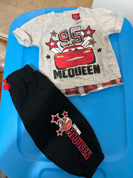 Ensemble 2 pieces flash mcqueen 6-12 mois