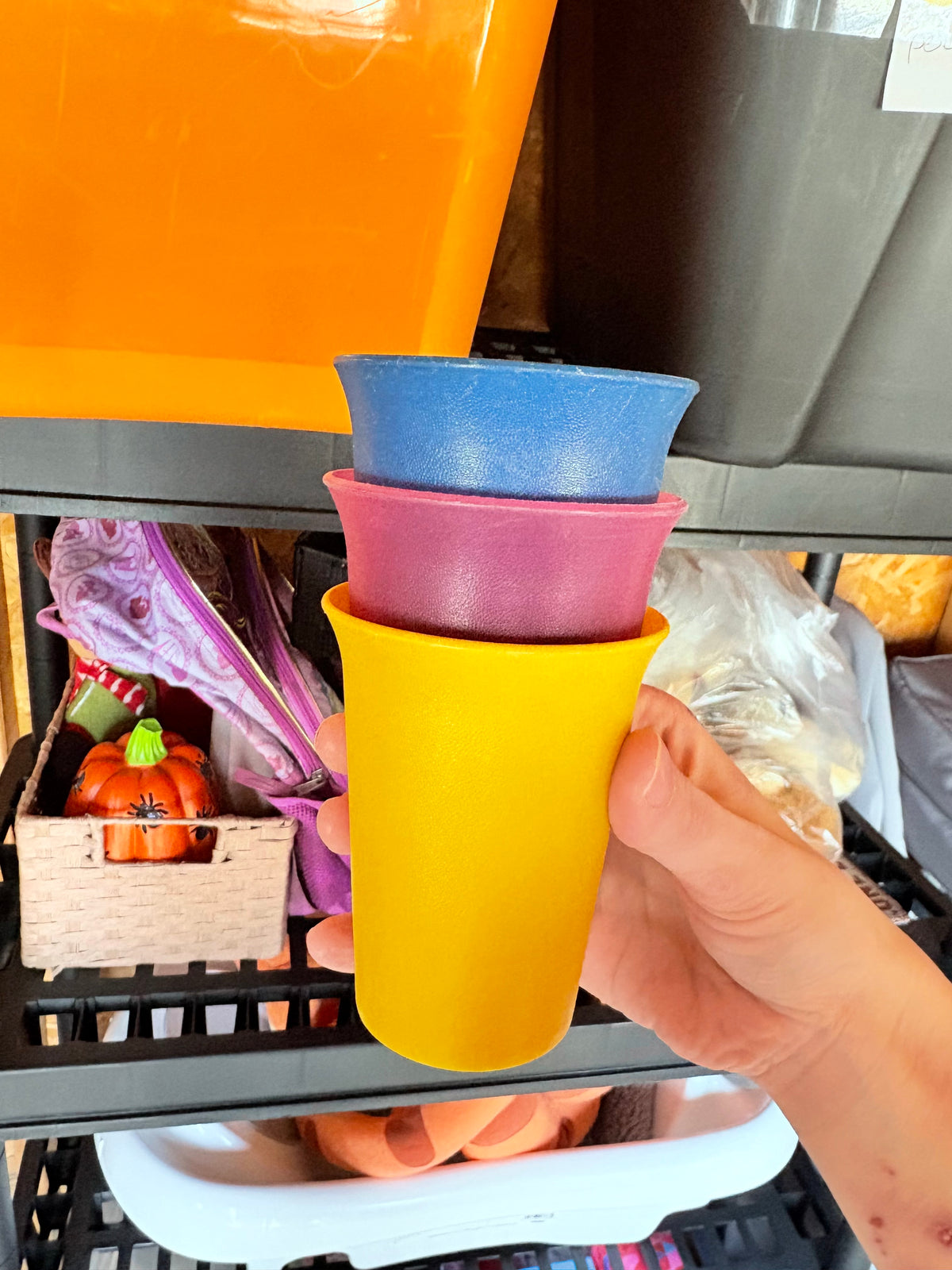 3 verre tupperwares