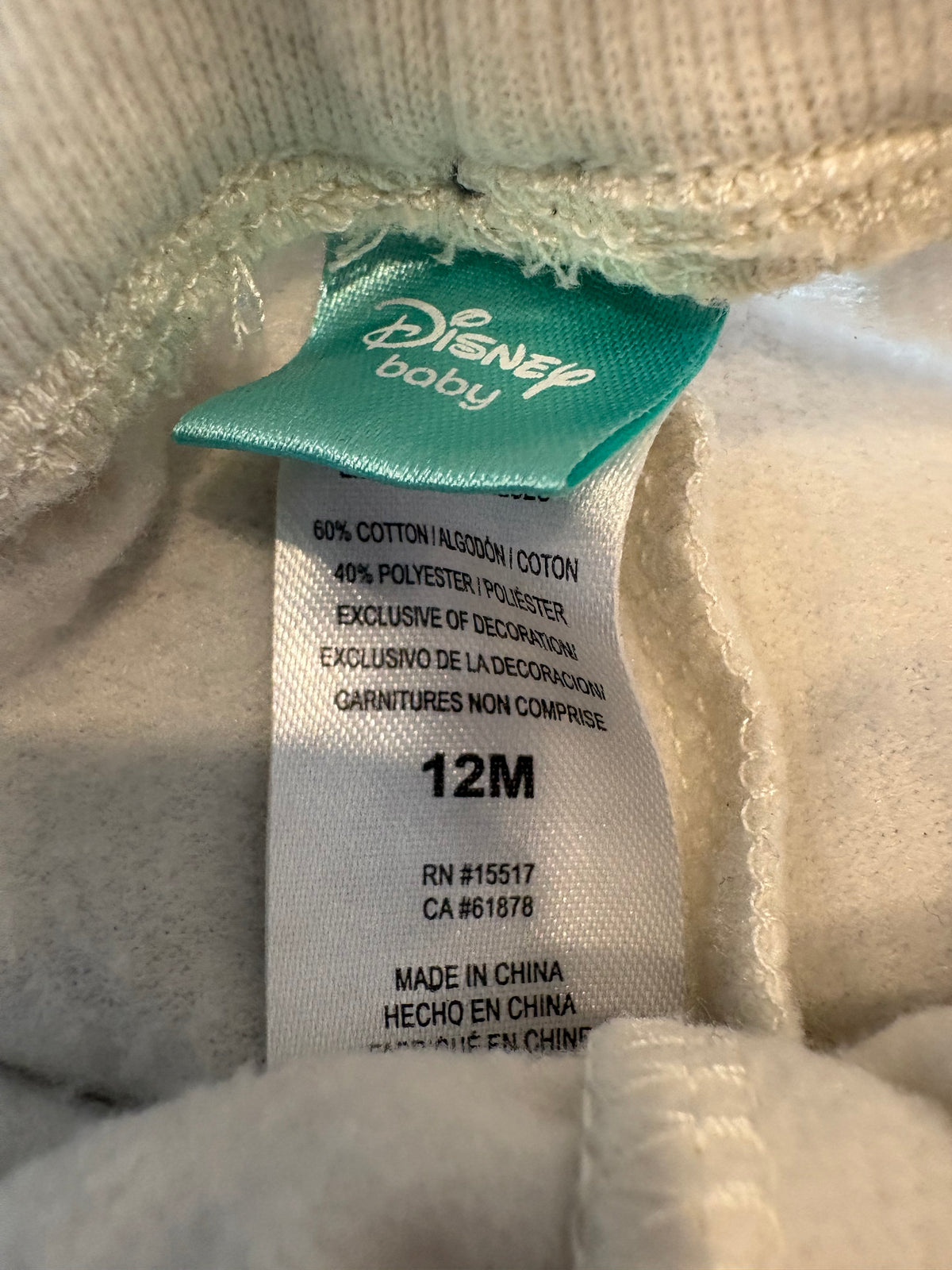 Pantalon Disney 12 mois (cmb)