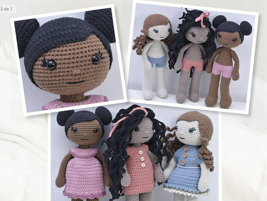 Ensemble de trois poupées Stella, Lucie et Rosie mesure environ 30 cm